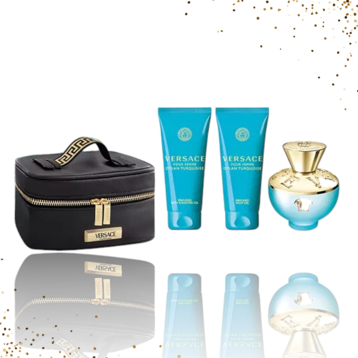Set de regalo Dylan Turquesa de Versace, 4 piezas