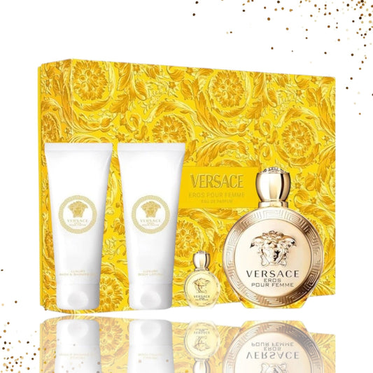 Gift Set Eros Pour Femme By Versace 4 Pcs
