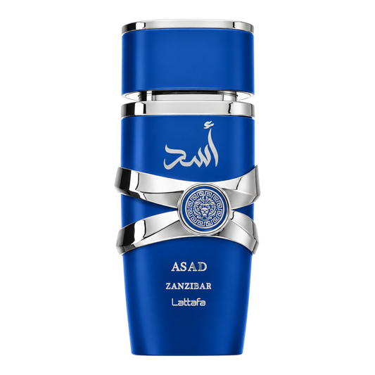Lattafa Asad Zanzíbar para hombre Eau de Parfum Spray. 3,4 onzas